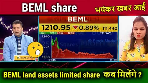 Beml ltd share price - The share price for BEML Land Assets Ltd. is ₹312.45 as on Feb 02, 2024. What are the 52 Week High and 52 Week Low of BEML Land Assets Ltd.?